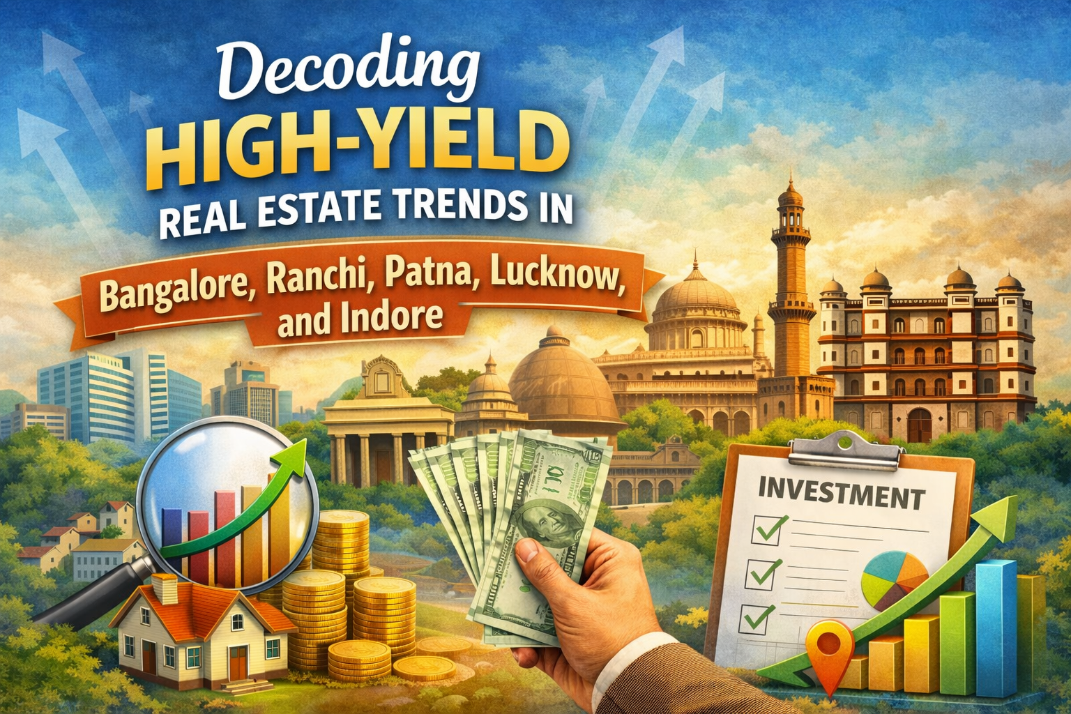 Decoding High-Yield Real Estate Trends in Bangalore, Ranchi, Patna, Lucknow, and Indore in 2026